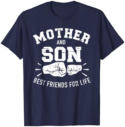 Mãe e filho melhores amigos para a vida mamãe camiseta