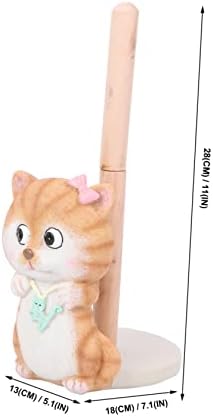 Rolo de gato Rolo de gato Toalheiro Toalheiro Piso toalha Rack de estátua Decor Rack de toalha com prateleira papel higiênico de