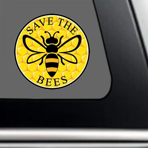 Salve o adesivo de pára -choques do Honeycomb Pride - Decalque de vinil premium de mel 3 x 3 | Para carros automaticamente mobiles garrafas