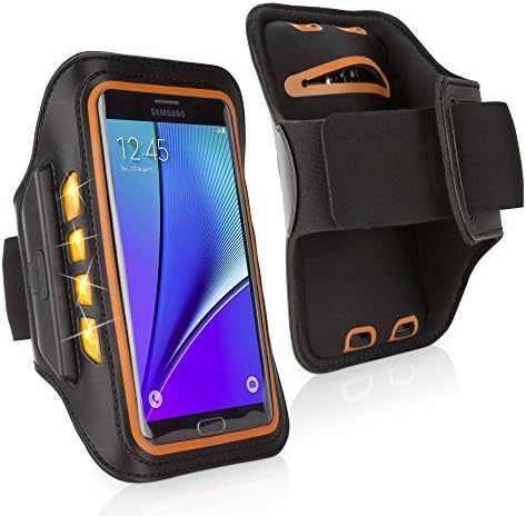 Caixa de onda de caixa para Sigma Mobile X -estilo S5501 - Bravegem de esportes de jogbrite, alta visibilidade dos corredores de led de luz de segurança para os corredores da braçadeira para Sigma Mobile X estilo S5501 - laranja em negrito