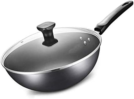 GYDCG UNSTICK WOKS E SPRY FRY PANS COM TIDA, FRYING BASHET STAPLE RACK, PAN WOK DE COPPER NENHUMENTO com tampa