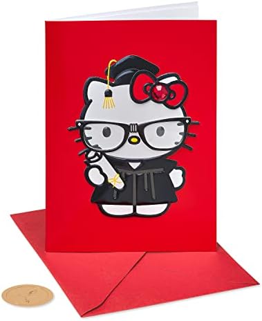 Papyrus Hello Kitty Graduation Card