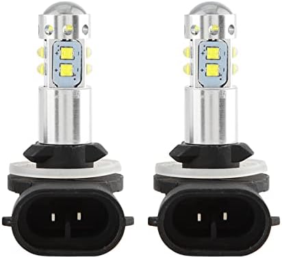 Lâmpadas de neblina de carro, 2pcs 12 a 24V 50W 1800LM / Bulbo Car High Power Bright Fog Lâmpada de neblina 360 ° ângulo de feixe de