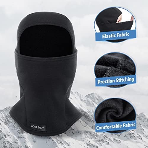 Koolsoly Kids Balaclava Máscara Face, Hat de inverno mais quente para máscara de esqui em clima frio para meninos meninas