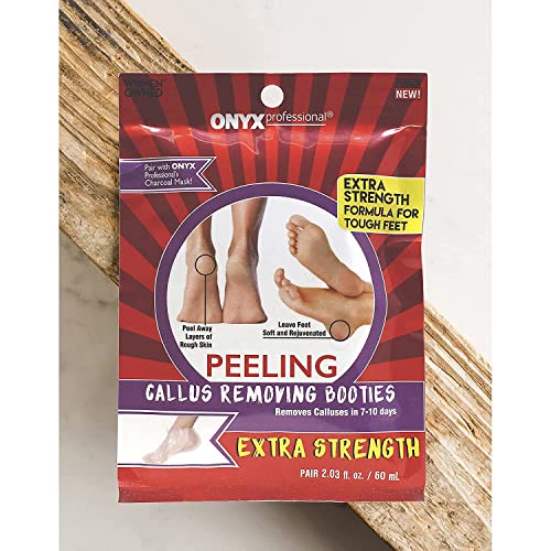 Onyx Professional Pais Peel Máscara Removedor de calos Removedor de pele Dead, Esfoliador de pé, Reparo de salto rachado