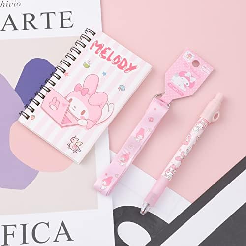 U-chyty hello kitty gel canetas de tinta com lanfilizador de cordão 0,5 mm Gel de canetas de canetas de desenho animado Kitty Livros de livros de livros para estudantes-4