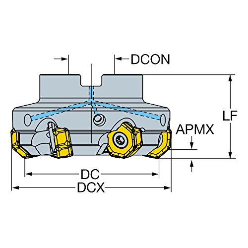 SANDVIK COROMANT 745-063Q22-21H AÇO COROMILL 745 CORTOR DE MLINGA FEA