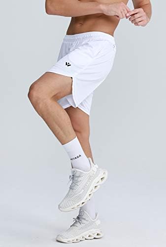 Congye Men's Running Gym 2 em 1 esportes STORTS SCORTS RÁPIDOS SHORTS REPRIGADOS TREINAMENTO AO ANTERO DE 7 SHORTS com bolso do