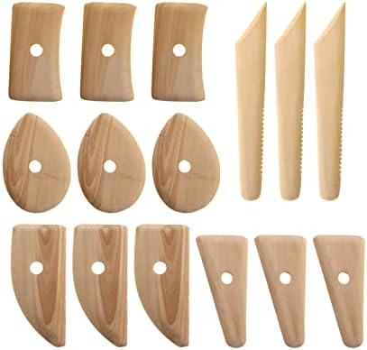 Ferramentas de costelas de cerâmica, 15pcs kit de cerâmica de cerâmica 15pcs Kit de ferramenta de cerâmica Ferramentas do modelador