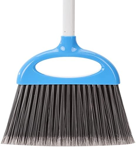 Basics Dustpan Broom Set, azul e branco