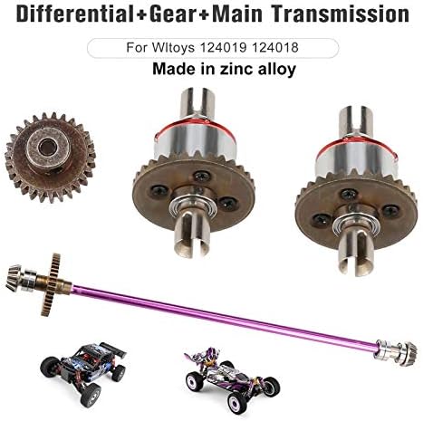 GOOLRC METAL DIFERENCIAL DIFERENCIAL DO ENGRENAGEM CONSULTADO DE TRANSMISSÃO SUBSTITUIÇÃO PARA WLTOYS 124019 124018 1/12