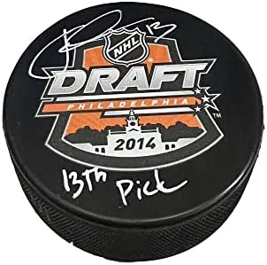 Jakub Vrana assinou o Draft de 2014 Puck - 13º geral - Washington Capitals - Pucks Autografado da NHL