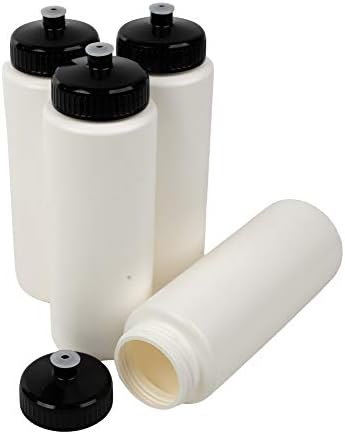 CSBD 32oz Sports Water Garrafs, reutilizável sem plástico BPA, bico de bebida à prova de vazamentos, personalização em branco