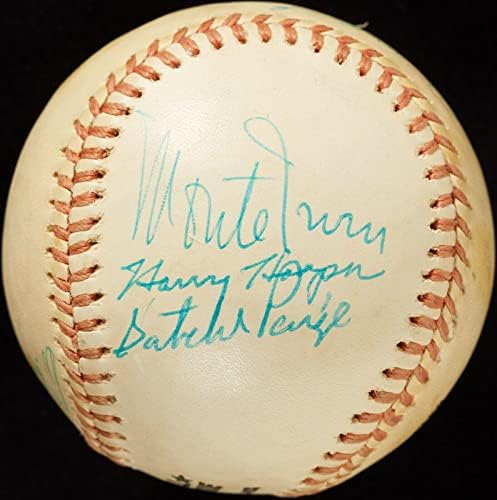 Satchel Paige Hall of Fame Induction Multi -Baseball JSA COA - Bolalls autografados