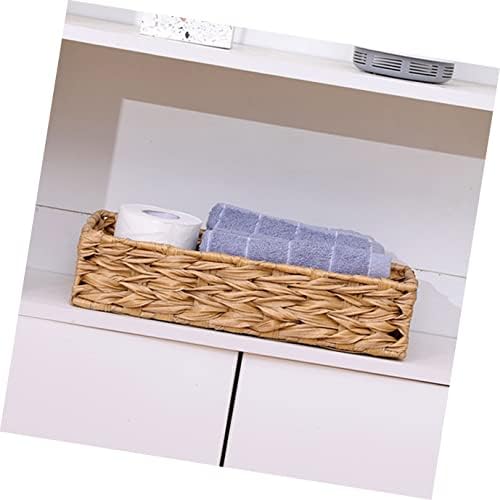 Talheres de talheres de prateleira 1pc hanabass clo clo rattan maquiagem lanche hyacinth titular cesta de cesto jóia doméstica bancada de bancada à mão Toalha de cozinha mesa de mesa de mesa