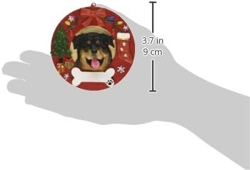 E & S Pets Rottweiler Ornamento de Natal personalizado