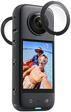 Guardas de lente dupla natefemin para insta360 um x3, acessórios de câmera esportiva um X2 Lens Protector Acessory Part