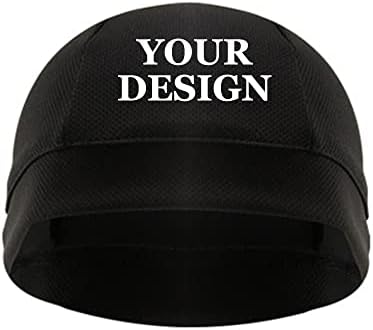 Toptie Printing Capacete de suor de impressão personalizada Caps de caveira de resfriamento para homens, gorro de suor de malha esticada