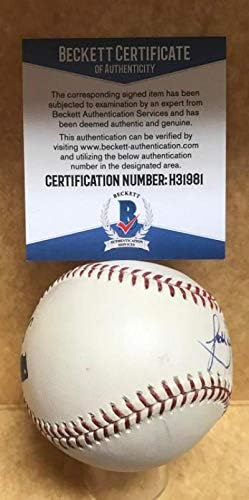 Raios de Mike Zunino Tampa Bay assinaram autografados M.L. Baseball Beckett H31981