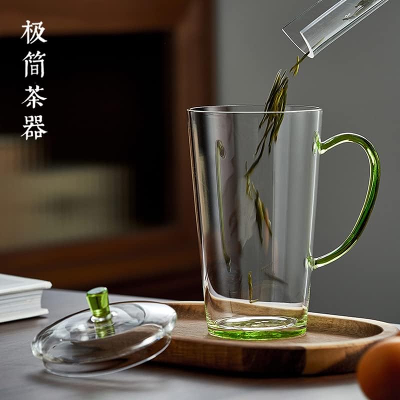 A primavera de Yiylunneo é uma xícara de chá de água de água de vidro transparente de ponta xícara de chá de alta temperatura