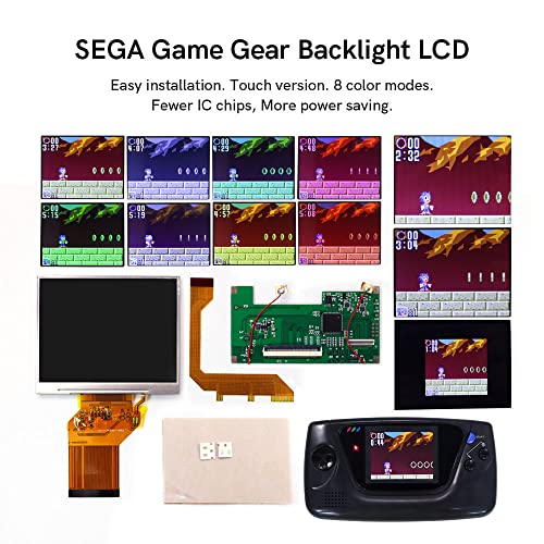 Hispeedido 3,5 polegadas Litrada LCD LCD Kits de tela para Sega GG Console Mod Ferramentas de acessórios de reparo personalizados