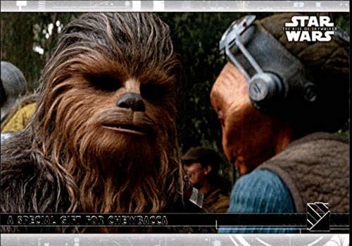 2020 Topps Star Wars The Rise of Skywalker Série 297 Um presente especial para Chewbacca Trading Card