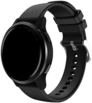 2pcs 20mm relógio banda silicone watchwatch banda de substituição ajustável smartwatch strap compatível com garmin venu sq/venu vivomove3