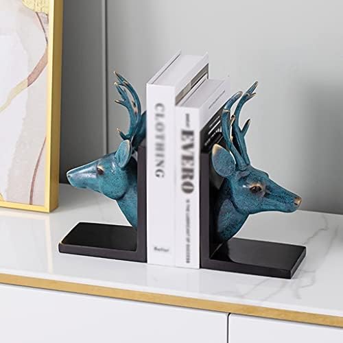 Livros Livros para Desk e Bookves Livros Livros Modern Deer Head Creative Bookend Bookshel