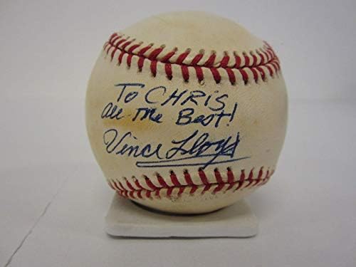 Vince Lloyd Chicago Cubs Adentador assinou o NL Baseball PSA DNA CoA - Bolalls autografados