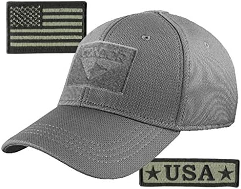 Pacote Tactical Cap de Condor - Moral dos EUA e Patches de bandeira dos EUA - Escolha o tamanho