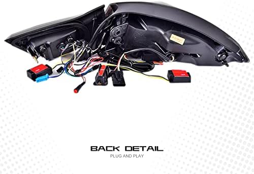 Luzes traseiras transparentes do tempo de inginuidade para BMW 4 Série M4 F32 F33 F82 F36 F82 F83 Coupe 2014-2020 Indicador seqüencial Animação Inicialização Lâmpada traseira Acessária