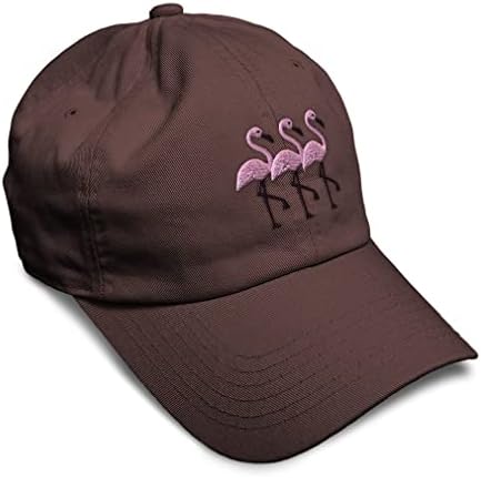 Cap macio de beisebol rosa Flamingos Bordado Animais selvagens Tercenaria os chapéus de pai para homens e mulheres