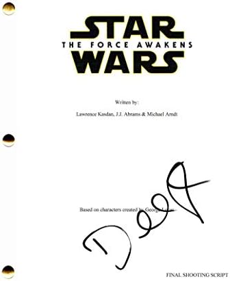 Domhnall Gleeson assinou autógrafo - Star Wars: The Force desperta o roteiro completo do filme - Mark Hamill, Harrison Ford,