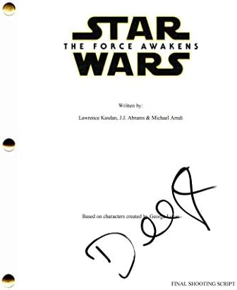 Domhnall Gleeson assinou autógrafo - Star Wars: The Force desperta o roteiro completo do filme - Mark Hamill, Harrison Ford, Carrie Fisher, Adam Driver, Daisy Ridley, John Boyega, Bill Weasley - Harry Potter, General Armitage Hux - Star Wars, Ex Machina, Brooklyn , The Revenant, Run, Frank