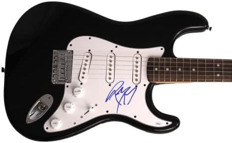Post Malone assinou autógrafo em tamanho grande Black Fender Stratocaster GUITAR ELECTRIC W/ James Spence JSA Autenticação