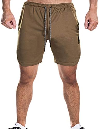 Andongnywell Men's Running Quick Dry Lightweight Gym Shorts com bolsos calças atléticas de treino