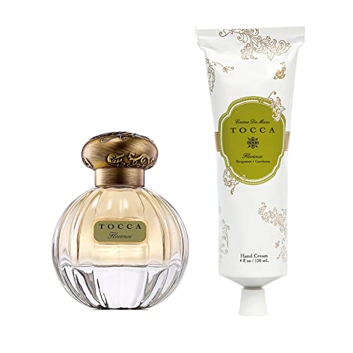 Tocca Eau de Parfum e Creme de Mão em Florença - Bergamot, Uvafruit, Pear Green, Gardenia e Apple