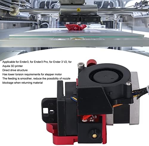 Kit de extrusora de impressora 3D, extrusora de impressora ABS de liga de alumínio 24V integrada para materiais de TPU