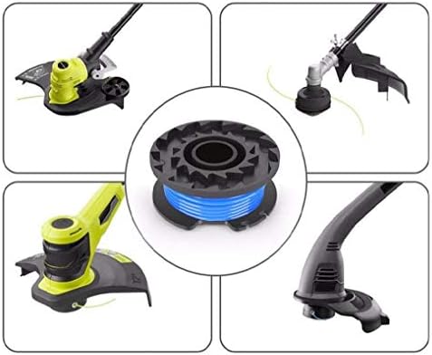 AC14RL3A String Trimmer Substituição Linha de substituição adequada para Ryobi One+18V, 24V, 40V sem fio, aparadores sem fio, linha de comedor de ervas daninhas sem fio de 0,065 , com tampa de tampa AC14HCA Covers peças de peças