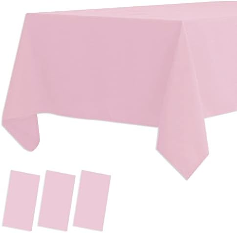 3 Pacote toalhetes de mesa de mesa de plástico Toalhes de mesa de plástico para piquenique para piquenique festas de casamento