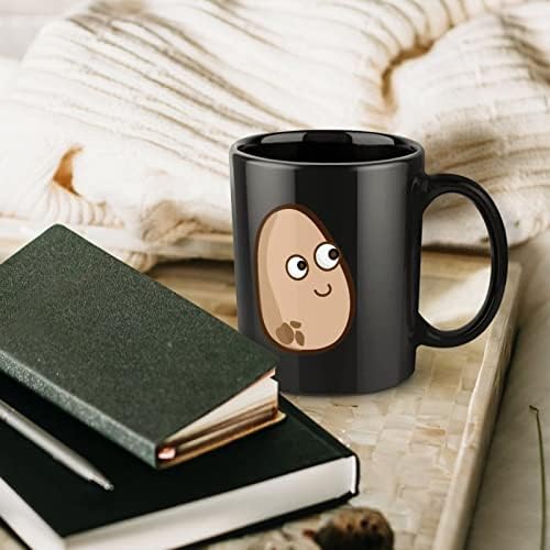 Potata Imprimir caneca de caneca de cerâmica Copo de chá de café Presente engraçado para o escritório Home Mulheres homens