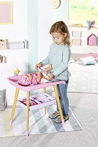 Mesa de troca de bebês - para crianças 3 anos e mais - fácil para mãos pequenas - mesa com suporte de toalha removível