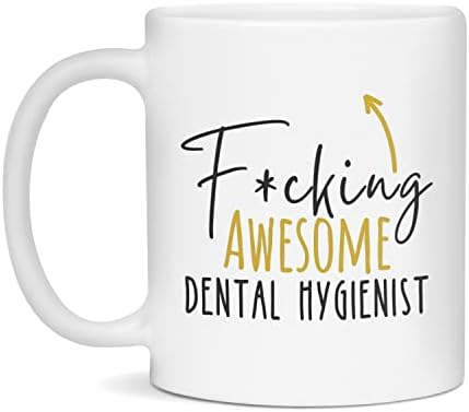 F*cking impressionante higienista dental caneca de caneca-rude caneca dental