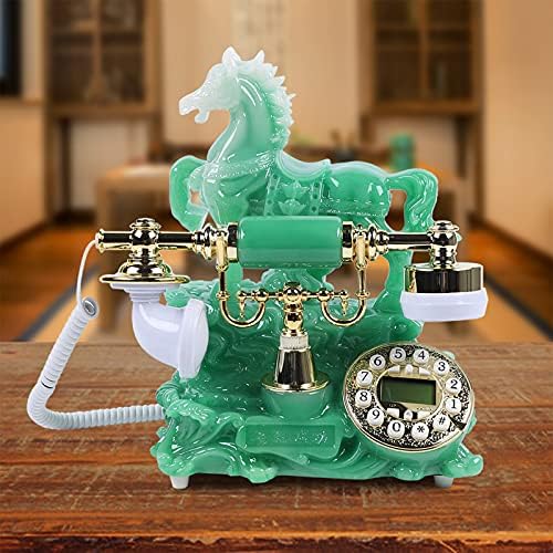 Dnysysj Dial Telephone Modern elegantes telefones fixos, telefone com fio com um design de cavalos para casa e decoração, melhor presente