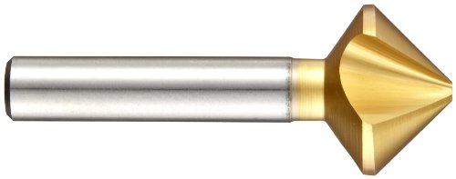 Magafor 4831 Série Cobalt Aço de aço único Catrocrendo, revestimento de lata, 3 flautas, 90 graus, haste redonda, 0,315 Shank