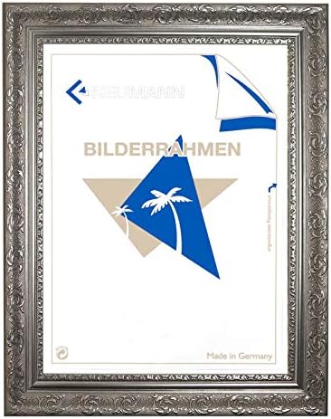 Neumann Bilderrahmen Barroco Frame Silver Finamente decorado 840 Arg, Quadro mutável 24 x 35,82 polegadas