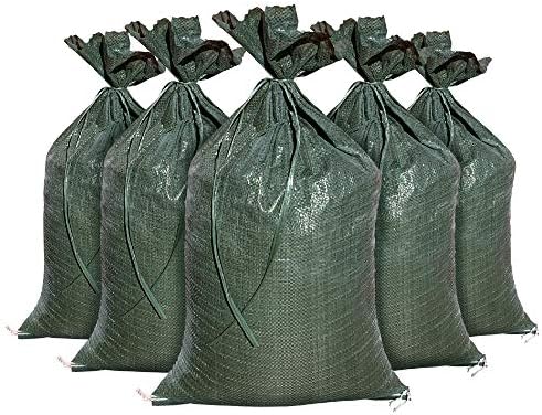 Sandbaggy - sacos de areia pesados ​​para inundações - tamanho: 14 x 26, ótimo para barreira de água da enchente, sacos de areia e