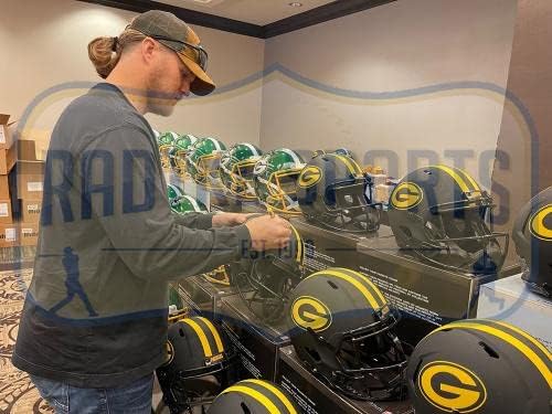 Clay Matthews assinou Green Bay Packers Speed ​​Speed ​​Tamanho Eclipse NFL Capacete - Capacetes NFL autografados