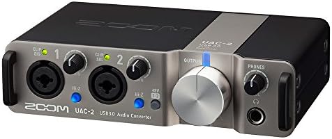 Interface de áudio USB 3.0 ZOOM UAC-2, interface de áudio de 2 pol/2, 2 micro