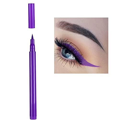 Vefsu 12 colorido Mattes Eyeliner líquido para maquiagem ocular à prova d'água Longa Longa Mattes Eyeliner Rainbow Liquid Water